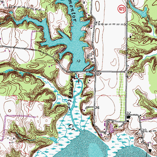 Topographic Map of Tormentor Dam, VA