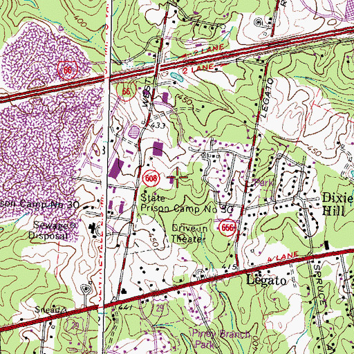 Topographic Map of West Ox Road Industrial Park, VA