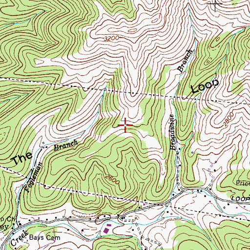 Topographic Map of The Loop, VA