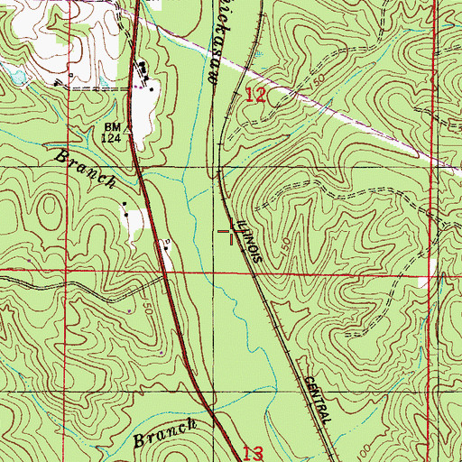 Topographic Map of Beaver Meadow (historical), AL