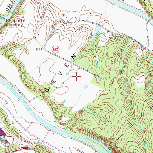 Topographic Map of Karmy's Airport, VA