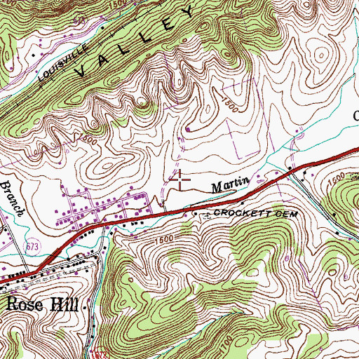 Topographic Map of Boons Path, VA