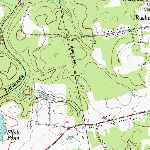 Topographic Map of WNIS-AM (Norfolk), VA