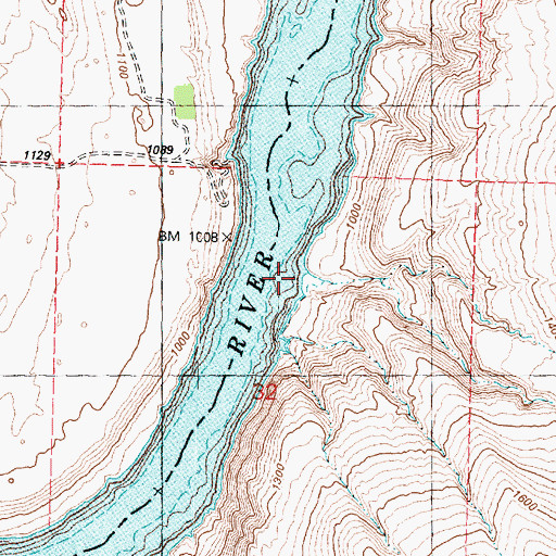 Topographic Map of Alec Canyon, WA