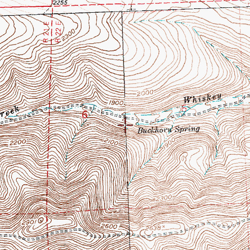 Topographic Map of Buckhorn Spring, WA
