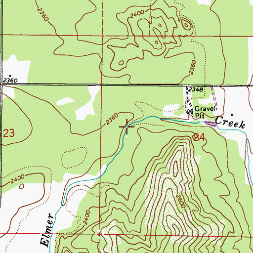 Topographic Map of Spring Valley, WA