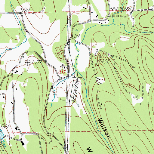 Topographic Map of Walker Valley, WA