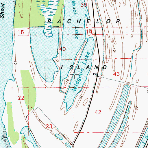 Topographic Map of Widgeon Lake, WA