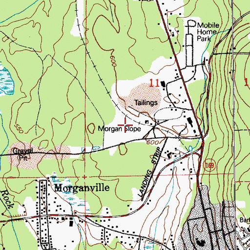 Topographic Map of Morgan Slope, WA