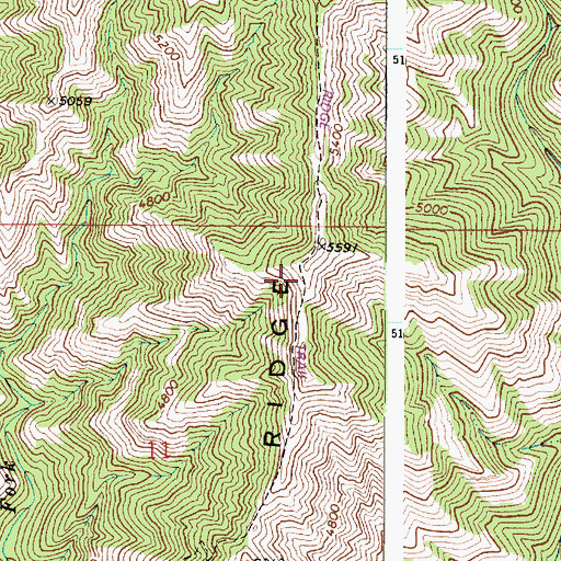 Topographic Map of July Ridge Trail, WA