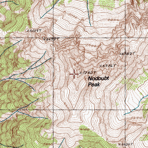 Topographic Map of Nodoubt Peak, WA