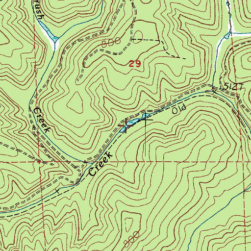 Topographic Map of Burt, WA