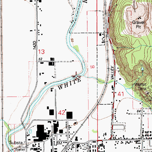 Topographic Map of Salmon Creek, WA