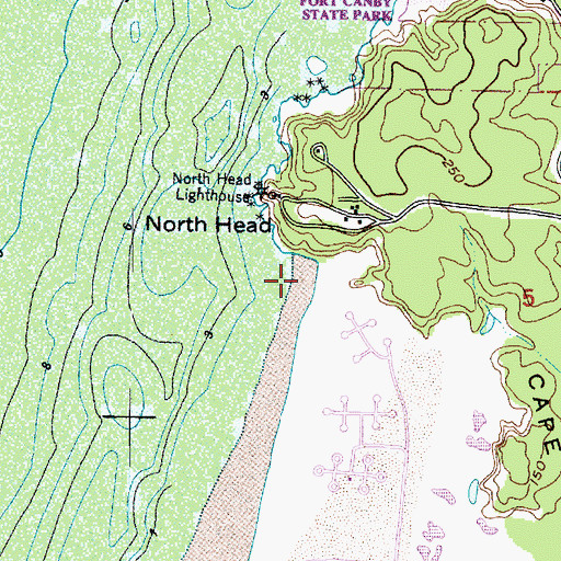 Topographic Map of Deadmans Hollow, WA