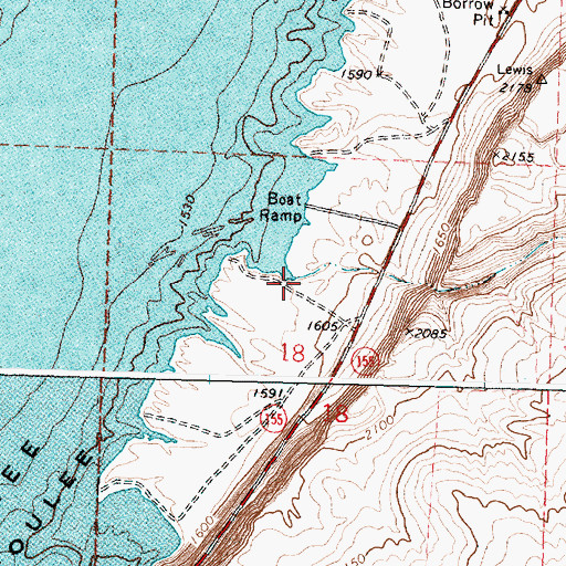Topographic Map of Paynes Gulch, WA
