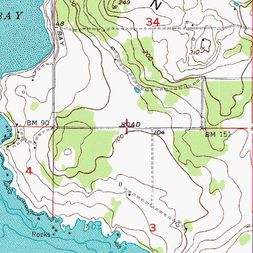 Topographic Map of Utah Rock, WA
