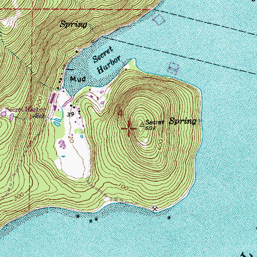 Topographic Map of Olivine Hill, WA