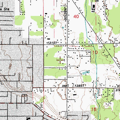 Topographic Map of Perry G Keithley Middle School, WA