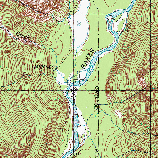 Topographic Map of Baker River, WA