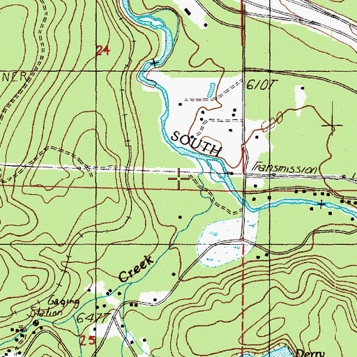Topographic Map of Boxley Creek, WA