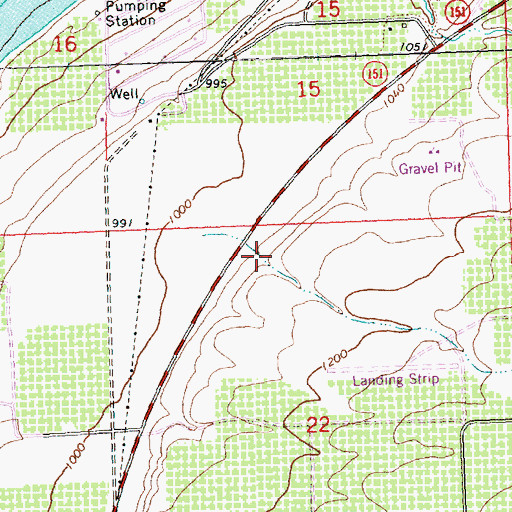 Topographic Map of Browns Canyon, WA