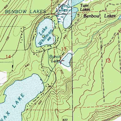 Topographic Map of Byron Lake, WA