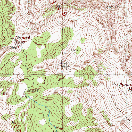 Topographic Map of Chelan Mountains, WA
