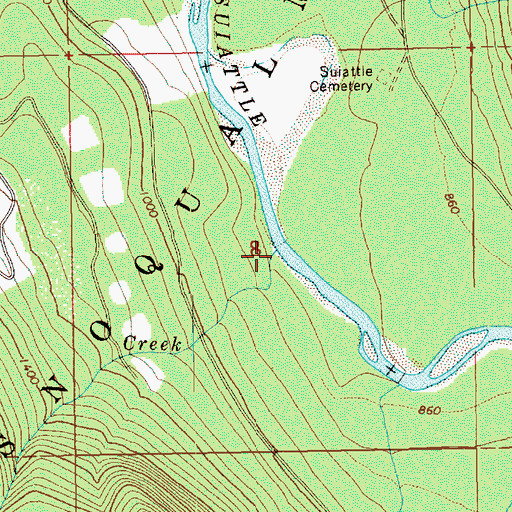 Topographic Map of Conrad Creek, WA