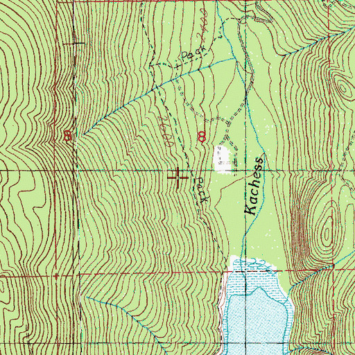 Topographic Map of Cooper Pass Trail, WA