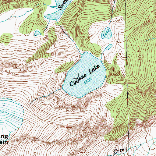 Topographic Map of Cyclone Lake, WA