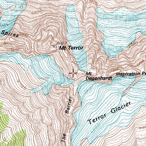 Topographic Map of Mount Degenhardt, WA