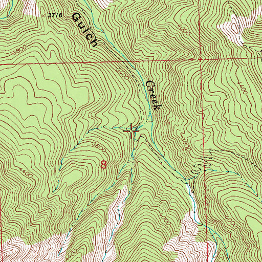 Topographic Map of Devils Gulch Trail, WA