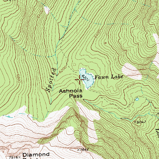 Topographic Map of Fawn Lake, WA