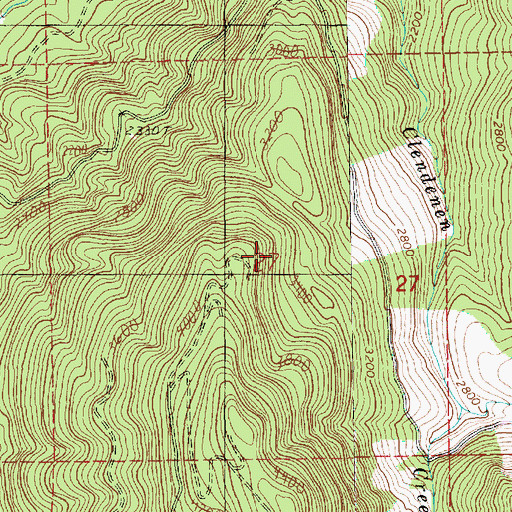 Topographic Map of Finney Peak Trail, WA