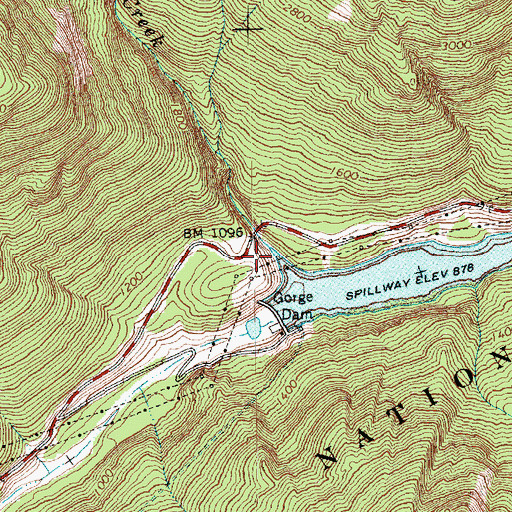 Topographic Map of Gorge Creek, WA