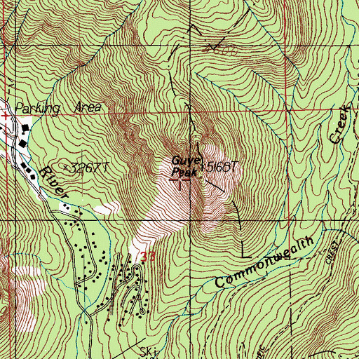 Topographic Map of Guye Peak, WA