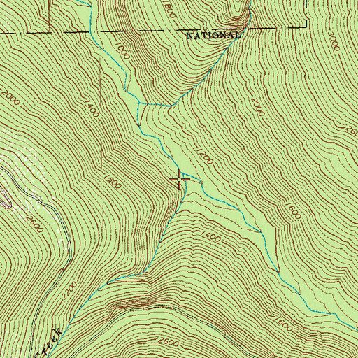 Topographic Map of Iron Creek, WA