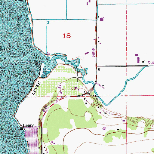 Topographic Map of Joe Leary Slough, WA