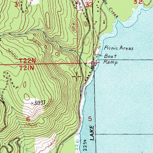 Topographic Map of Kachess Guard Station, WA