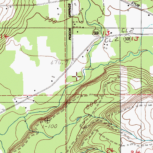 Topographic Map of Kearney Creek, WA
