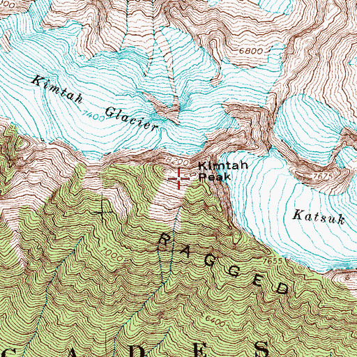 Topographic Map of Kimtah Peak, WA
