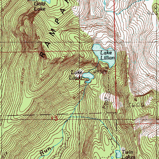 Topographic Map of Lake Laura, WA