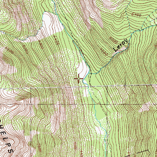 Topographic Map of Leroy Creek, WA
