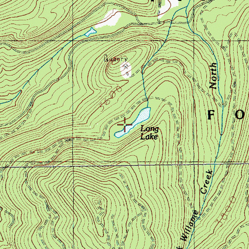 Topographic Map of Long Lake, WA
