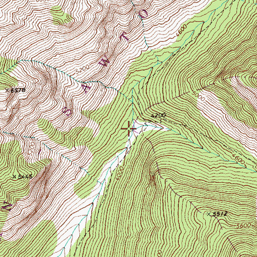 Topographic Map of Middle Fork Prince Creek, WA