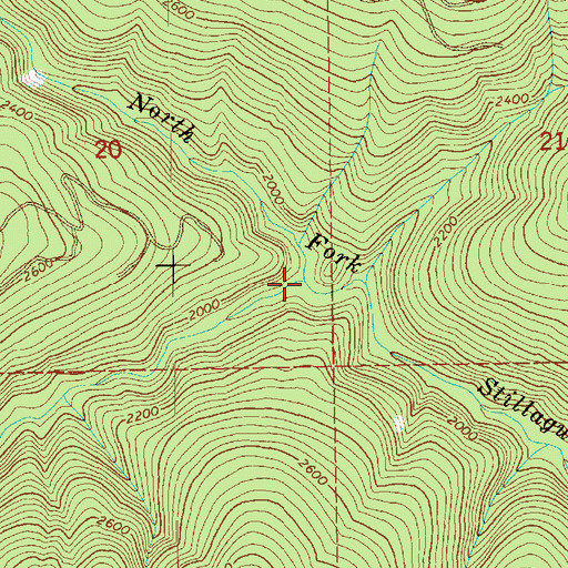 Topographic Map of North Branch North Fork Stillaguamish River, WA