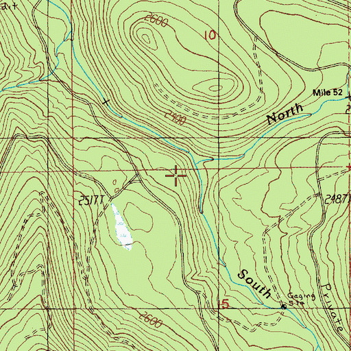 Topographic Map of North Fork Cedar River, WA