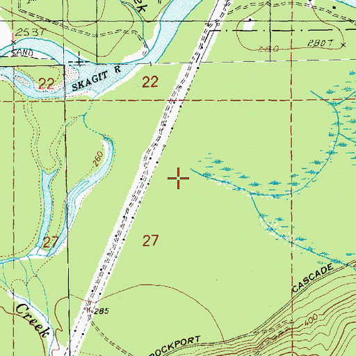 Topographic Map of O'Brian Creek, WA