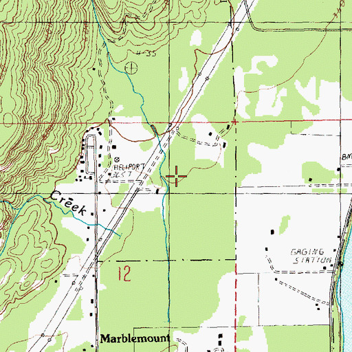 Topographic Map of Olson Creek, WA