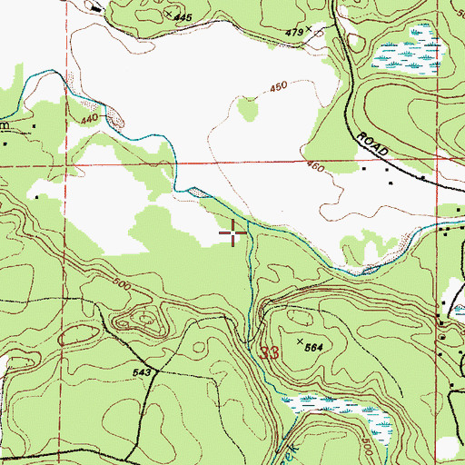 Topographic Map of Pipeline Creek, WA